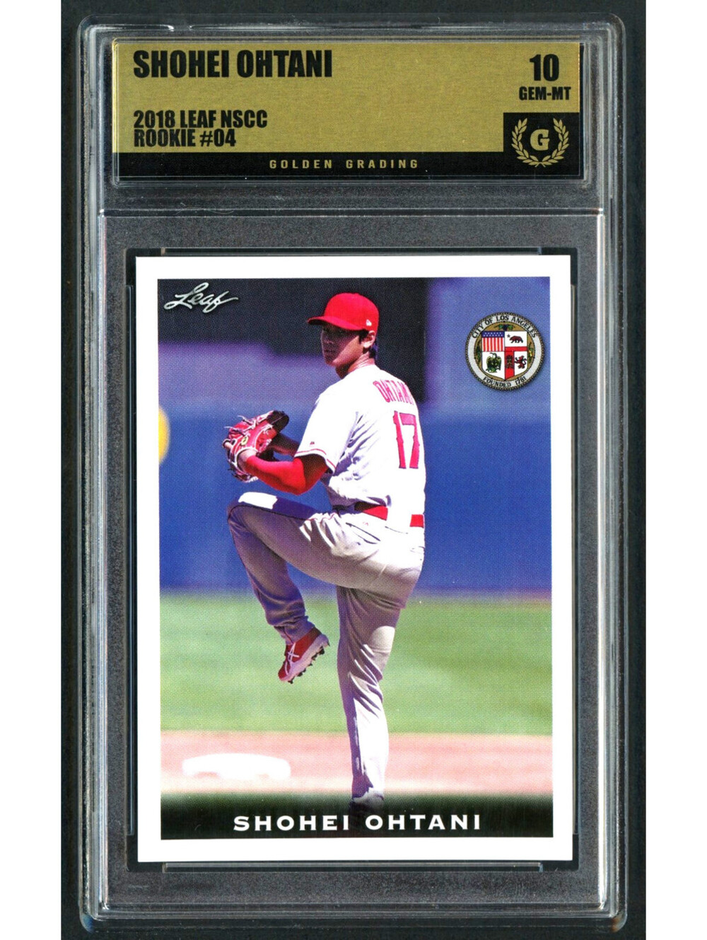 2018 Leaf NSCC Shohei Ohtani Rookie#04 Rookie Card (RC) Graded Gem Mint 10